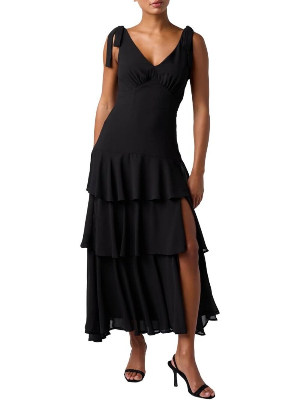 Elegant Tiered Printed Maxi Dress for Women - Perfect Wedding Guest Outfit